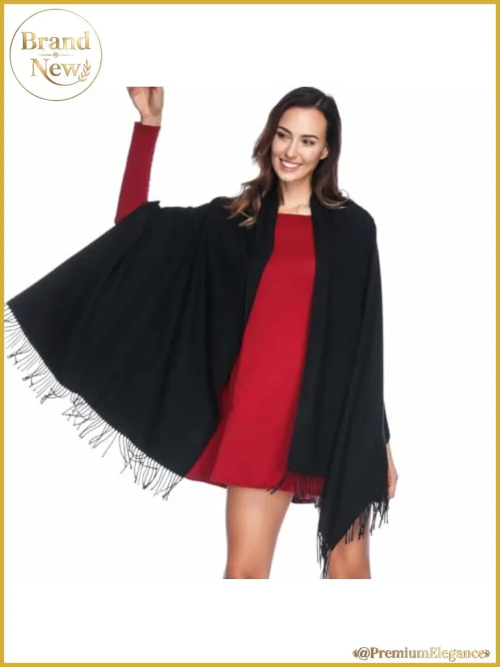 Womens Pashmina Shawl Wrap Scarf Viscose Polyester Wedding Evening